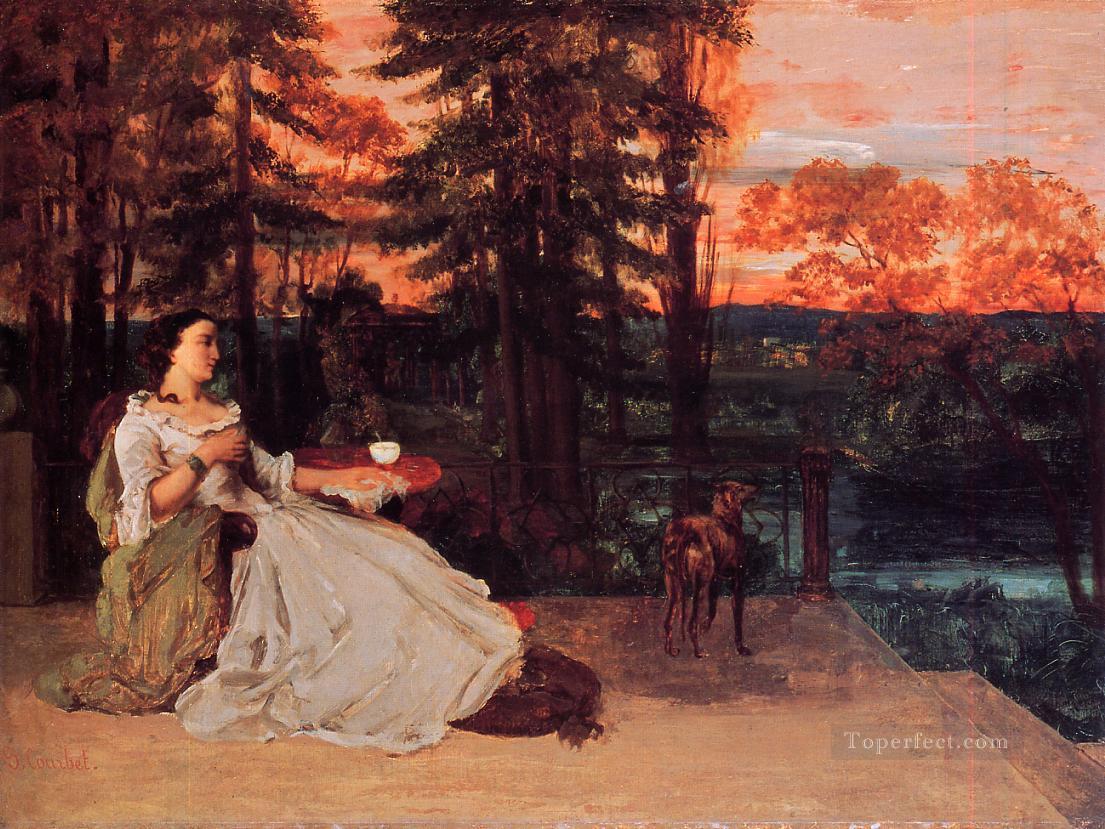 フランクフルトの貴婦人 ギュスターヴ・クールベ 1858 写実主義の画家ギュスターヴ・クールベ油絵